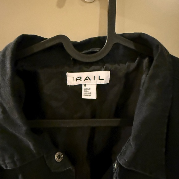 Rails Medium Black Zip/Snap Shirt Jacket - Picture 3 of 3
